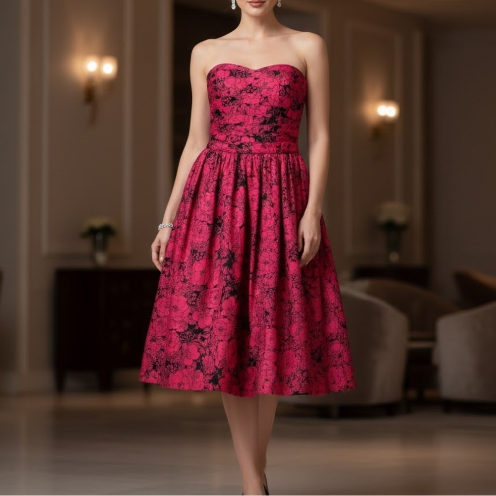 Jolie Femme silk dress size S